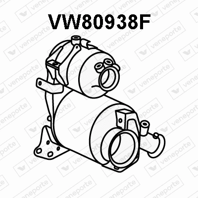 Soot/Particulate Filter, exhaust system (VW80938F)