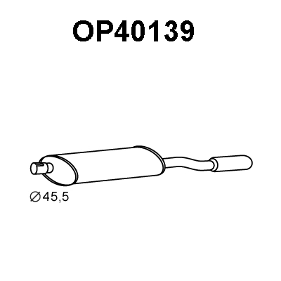 Rear Muffler (OP40139)