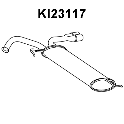 Rear Muffler (KI23117)