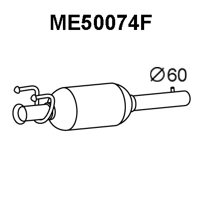 Soot/Particulate Filter, exhaust system (ME50074F)