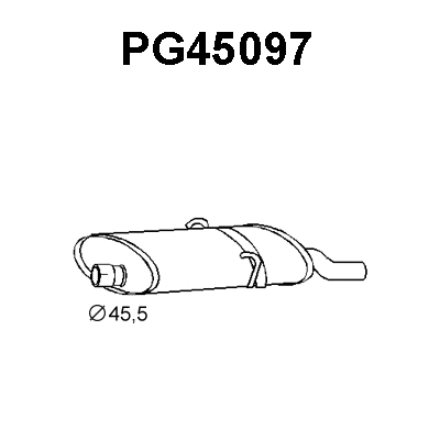 Rear Muffler (PG45097)