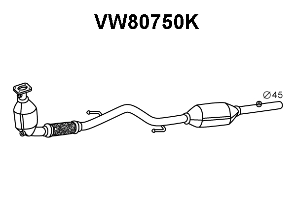 Catalytic Converter (VW80750K)