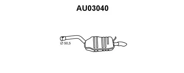 Rear Muffler (AU03040)