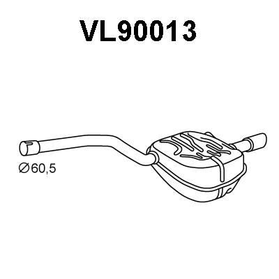 Rear Muffler (VL90013)