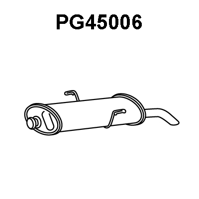 Rear Muffler (PG45006)