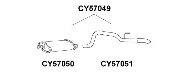 Exhaust Pipe (CY57051)