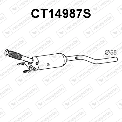 Soot/Particulate Filter, exhaust system (CT14987S)