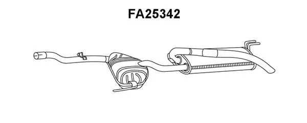 Rear Muffler (FA25342)