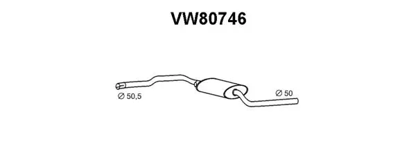 Front Muffler (VW80746)