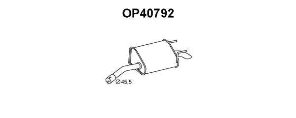 Rear Muffler (OP40792)