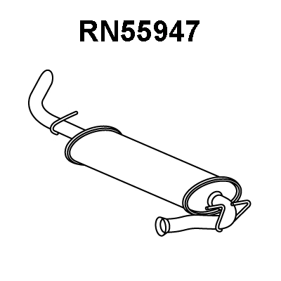 Rear Muffler (RN55947)