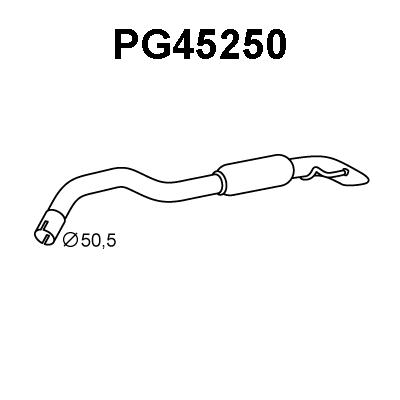 Rear Muffler (PG45250)