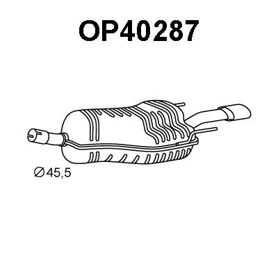 Rear Muffler (OP40287)