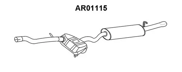 Rear Muffler (AR01115)