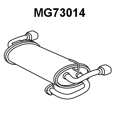 Rear Muffler (MG73014)