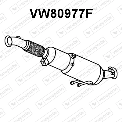 Soot/Particulate Filter, exhaust system (VW80977F)
