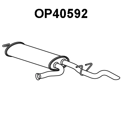 Rear Muffler (OP40592)