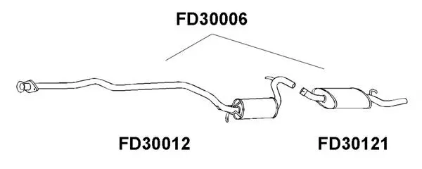 Rear Muffler (FD30006)