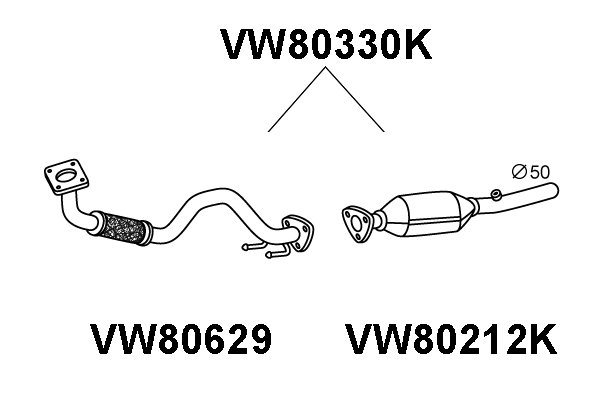 Catalytic Converter (VW80330K)