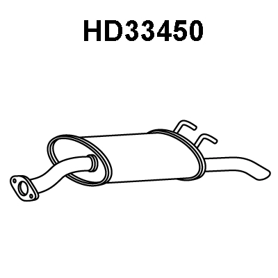 Rear Muffler (HD33450)