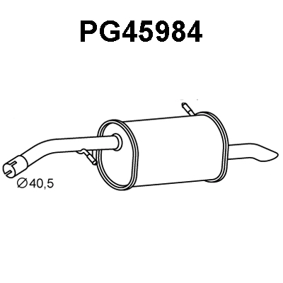 Rear Muffler (PG45984)