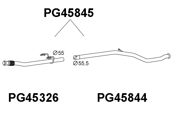 Exhaust Pipe (PG45845)