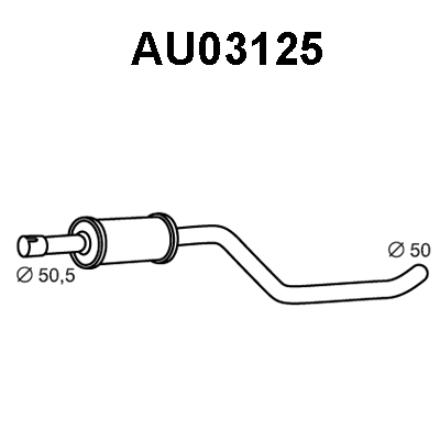 Front Muffler (AU03125)
