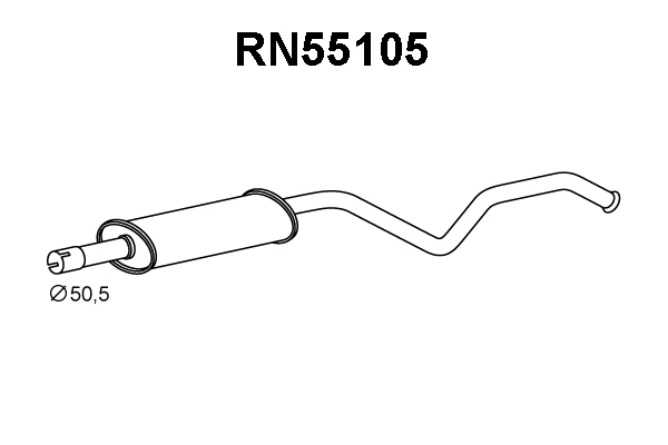 Front Muffler (RN55105)