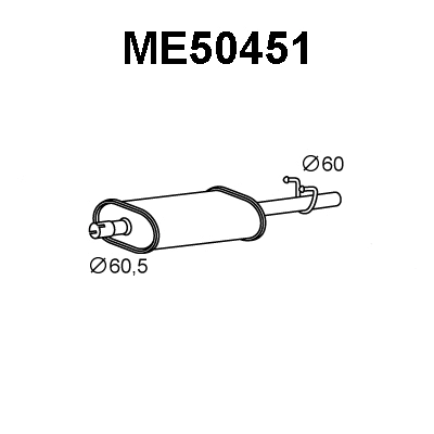 Rear Muffler (ME50451)