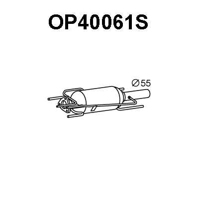 Soot/Particulate Filter, exhaust system (OP40061S)