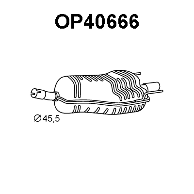 Rear Muffler (OP40666)