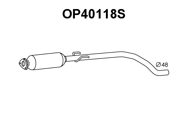 Soot/Particulate Filter, exhaust system (OP40118S)
