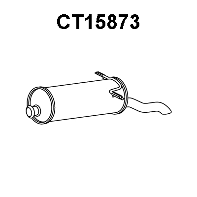 Rear Muffler (CT15873)