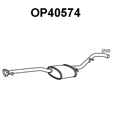 Front Muffler (OP40574)