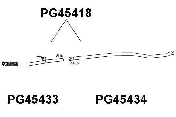 Exhaust Pipe (PG45418)