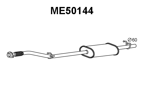 Front Muffler (ME50144)