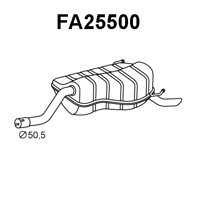 Rear Muffler (FA25500)