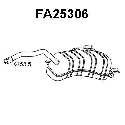 Rear Muffler (FA25306)