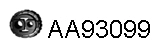 Rubber Strip, exhaust system (AA93099)