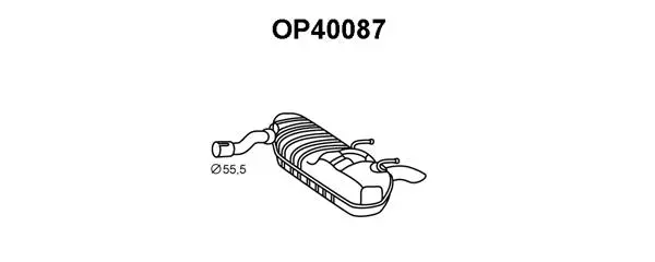 Rear Muffler (OP40087)