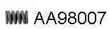 Spring, exhaust pipe (AA98007)