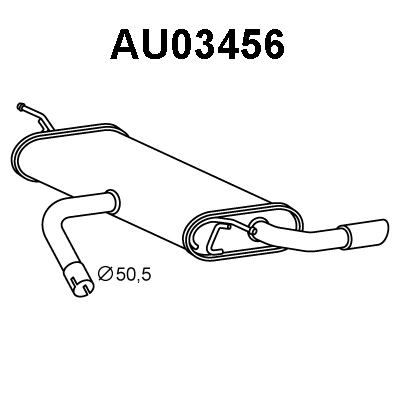 Rear Muffler (AU03456)