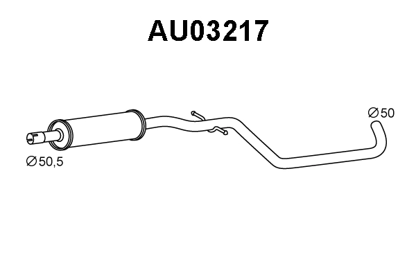 Front Muffler (AU03217)