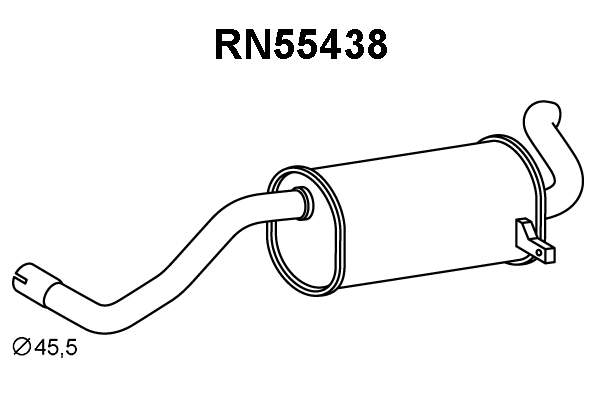 Rear Muffler (RN55438)