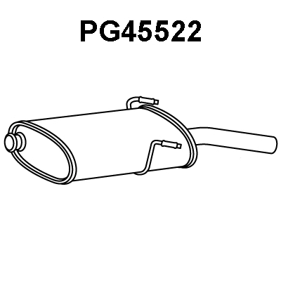 Rear Muffler (PG45522)