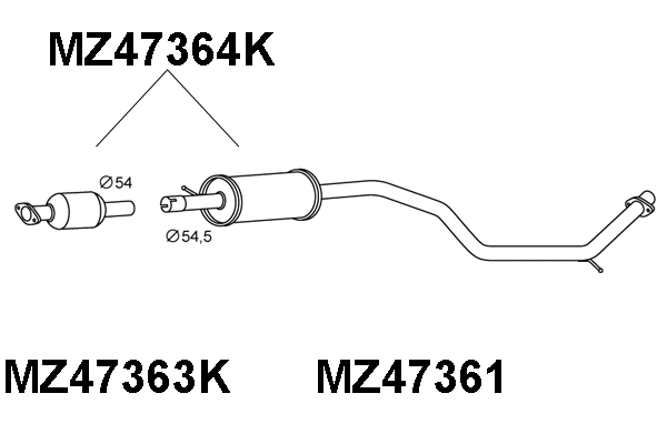 Catalytic Converter (MZ47364K)