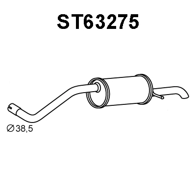 Rear Muffler (ST63275)