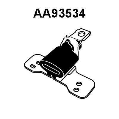 Rubber Buffer, muffler (AA93534)