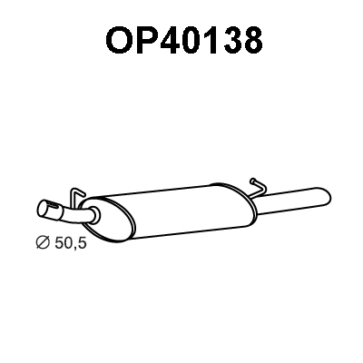 Rear Muffler (OP40138)