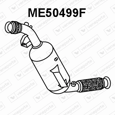 Soot/Particulate Filter, exhaust system (ME50499F)